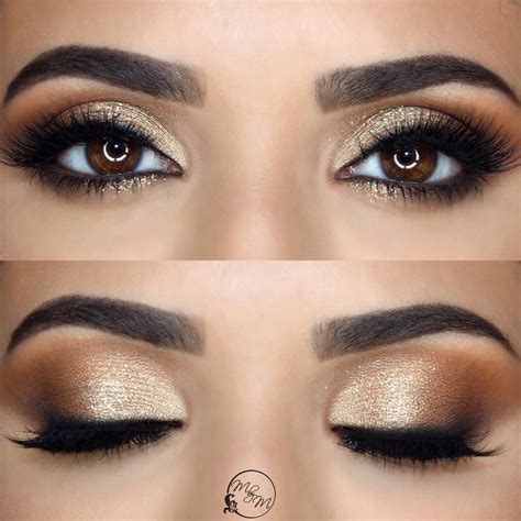 25 Stunning Looks All Brown-Eyed Girls Need to Try | Gold eye makeup ...