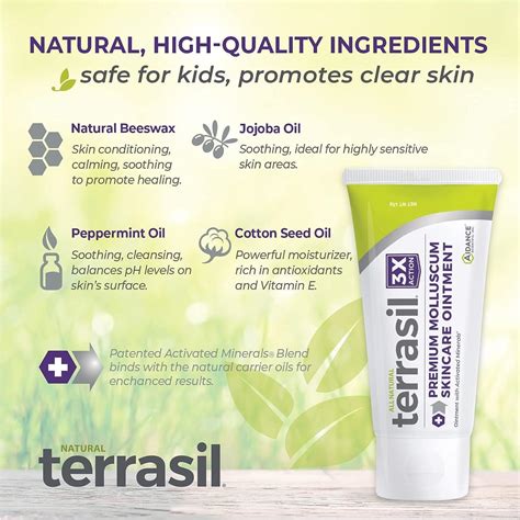 Terrasil Molluscum Contagiosum Ointment for Symptom Relief - All-Natural Skincare Solution for ...