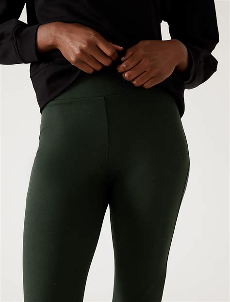 Jersey Elasticated Waist Flared Trousers