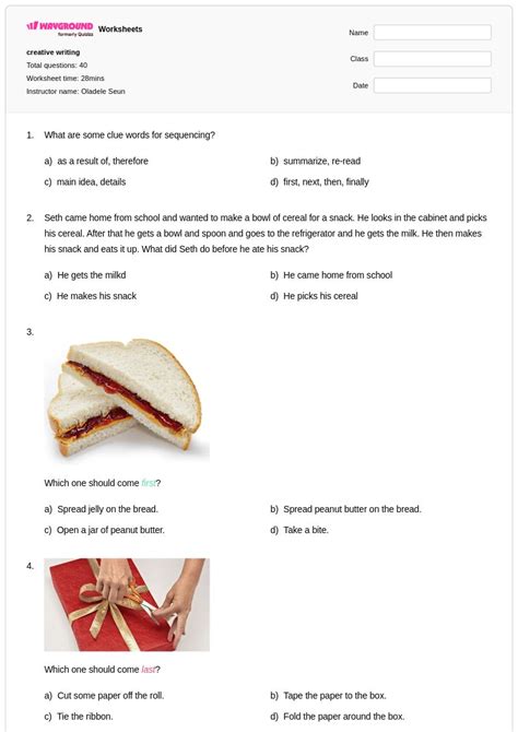 50+ Creative Writing worksheets for Class 2 on Wayground | Free & Printable