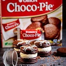 ORION Choco Pie, Chocolate Coated Soft Biscuit, 4 x 12 Piece Pack ...