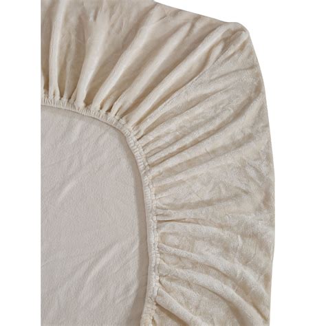 Buy HOSTA HOMES 280 Tc Fitted Warm Bed Sheet with 2 Pillow Covers Cream ...