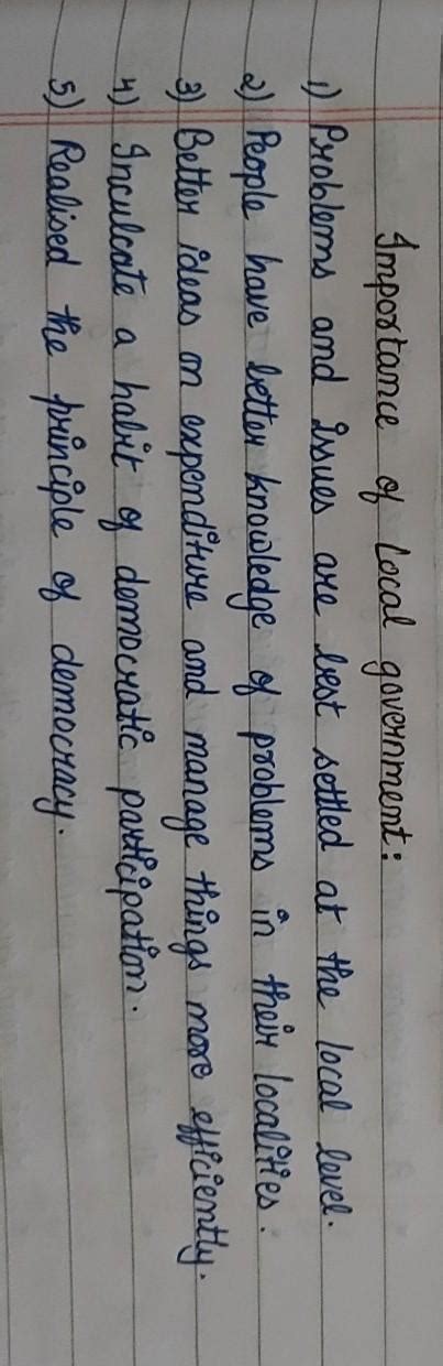 Why Is decentralization favoured in democracy? Explain any four ...