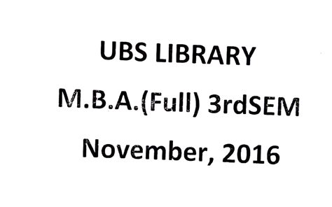MBA S3 EST 2016 - Important questions - UBS LIBRARY M.B.(Full) 3rdSEM ...