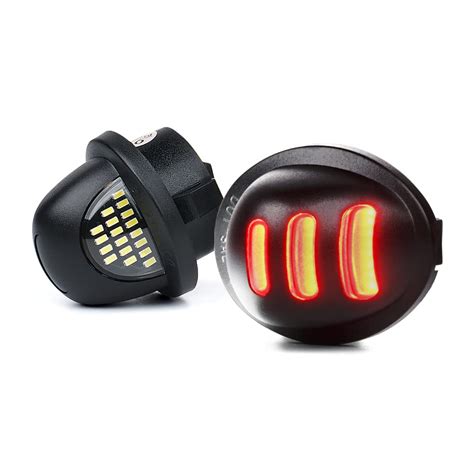 Buy Lumenix Pure White LED License Plate light with OLED Red Neon Tube ...