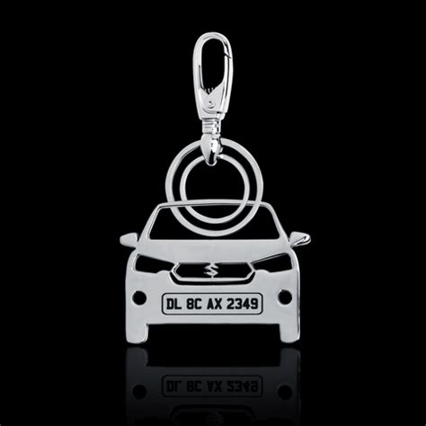 Buy Customized Number Plate Car Keychain Online at the Best Price