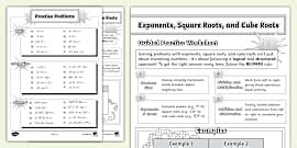 What Is an Exponent? Activity Sheet (teacher made) - Twinkl