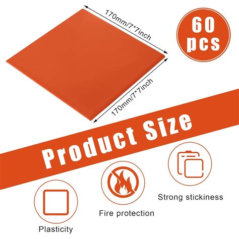 Amylove 60 Pcs Fire Putty Electrical Putty Pads India | Ubuy