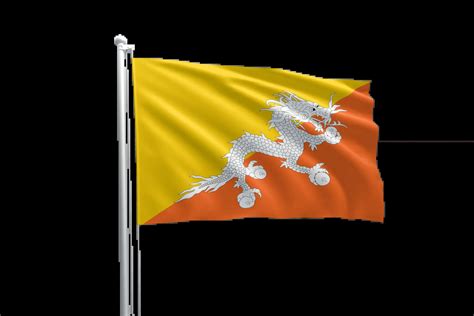 Flag of Bhutan - Trend Bayrak
