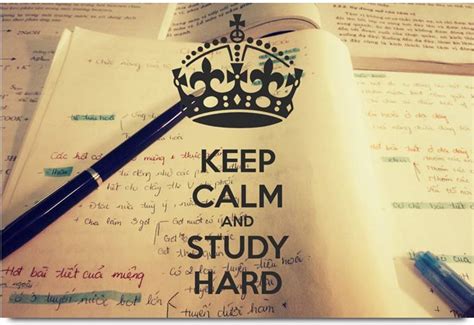 Keep Calm and Study Hard (Open Book) Paper Print - Quotes & Motivation ...