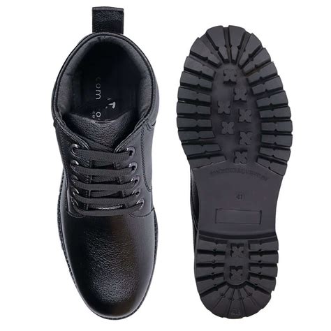 Buy Black Leather Boots Online - Comfitoes