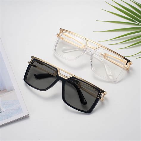 Buy FACATH 2 Pair 80s/90s Sunglasses Hip Hop Costume Kit Rapper DJ ...