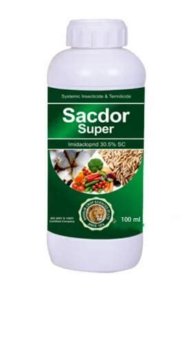 Sacdor Super Imidacloprid 100ML(IMIDACLOPRID 30.5% SC) Systematic Inse ...