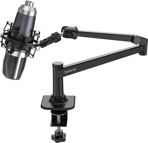 Amazon.com: Smatree Microphone Stand Desk Compatible for Shure SM58 ...