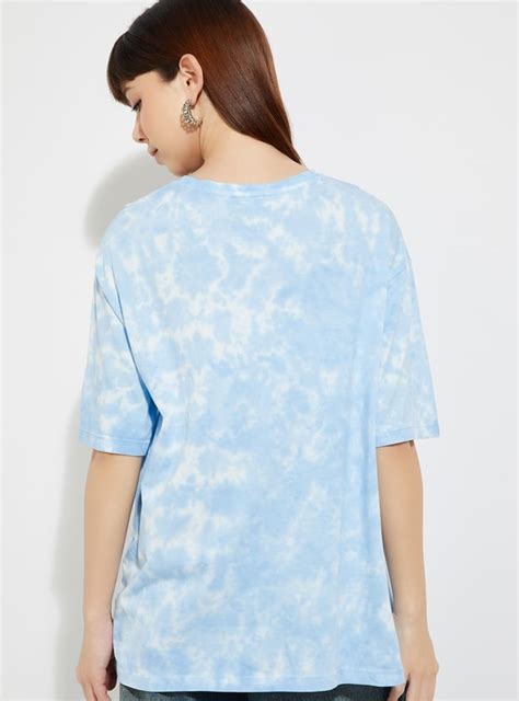 Buy URB_N Women Lilo & Stitch Print Oversized T-shirt Online at just Rs ...