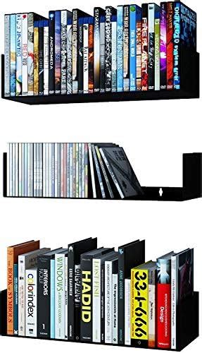 SHIOK DECOR Wall Mount Metal U Shape Shelf Book CD DVD Storage Display ...