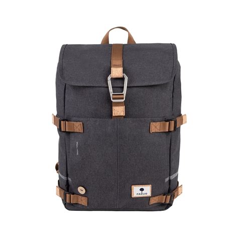 Sac à dos imperméable et recyclé - La virgule - Gravelot - Noir