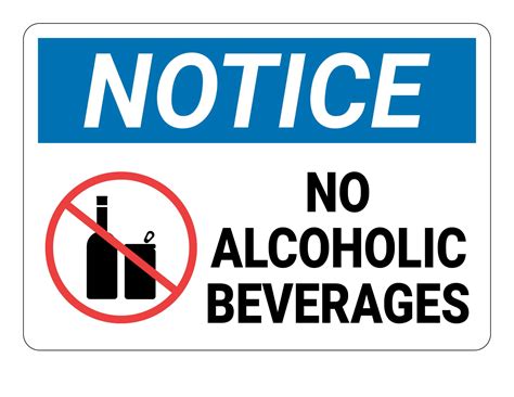 Free Printable No Alcohol Sign [PDF] Drawing, Pictures