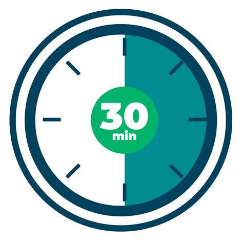 30 Min Timer on a Transparent Background 27393028 PNG