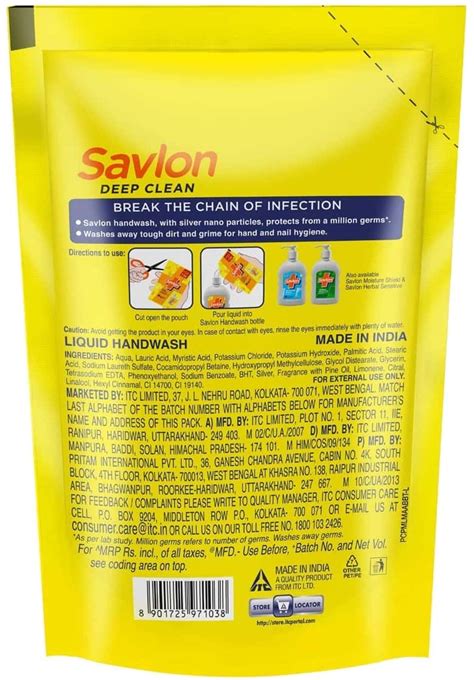 Buy SAVLON DEEP CLEAN HANDWASH REFILL OF 175 ML Online & Get Upto 60% ...