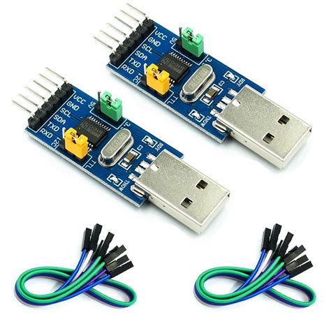HiLetgo 2pcs CH341T Downloader Tool USB to I2C IIC USB to UART USB to ...
