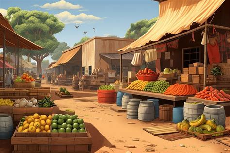 Fruit Market Cartoon 的图像结果