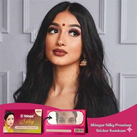 Shingar Silky Premium Sticker Kumkum: Antimicrobial, Antifungal, Skin-