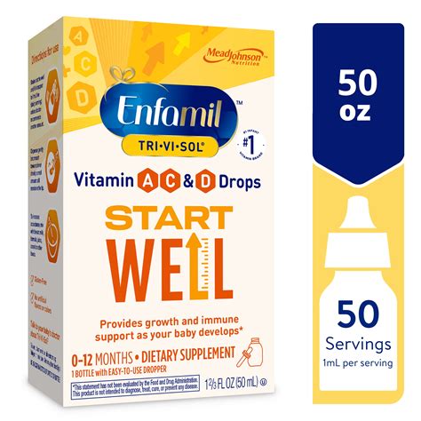 Buy Enfamil Tri-Vi-Sol Vitamin A, C & D Multi-Vitamin Drops for Infants ...