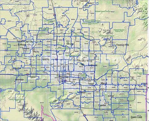 Image result for Chandler Zip Code Map