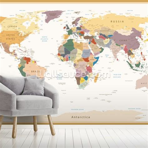 World Map Wall Mural 的图像结果