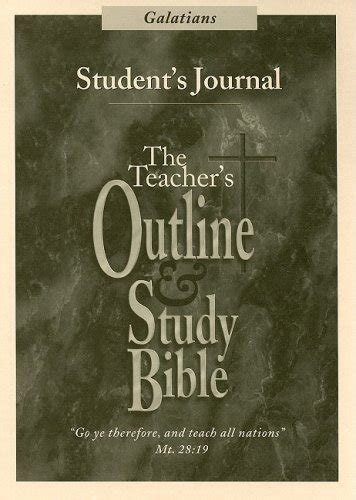Galatians Student's Journal (Teacher's Outline & Study Bible) : Amazon ...