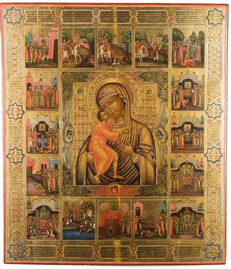 The Feodorovskaya Icon of the Mother of God, with the Legend of the ...