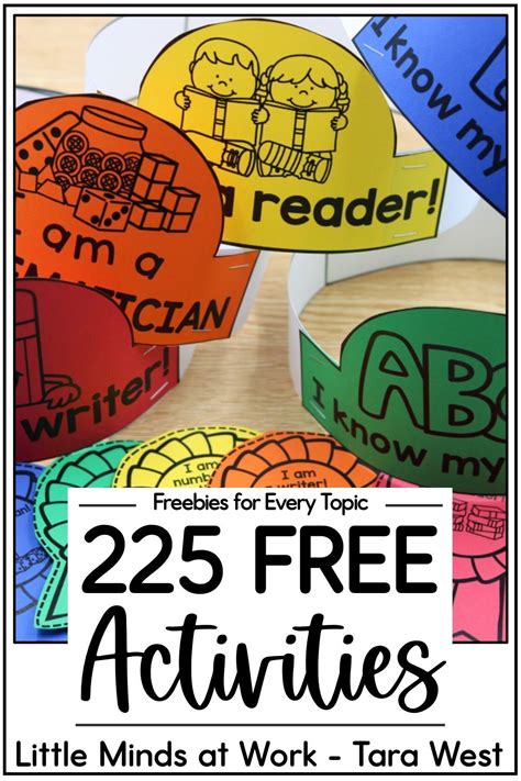 225 Free Downloads From Tara West | Free kindergarten printables ...