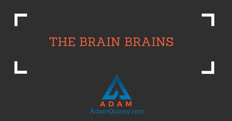 THE BRAIN BRAINS - Adam Quiney