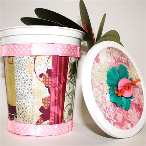 Image result for Crafts Using Yogurt Containers