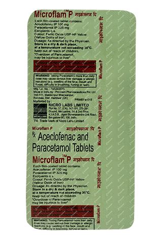 Microflam P Tablet: Uses, Side Effects, Price & Substitutes