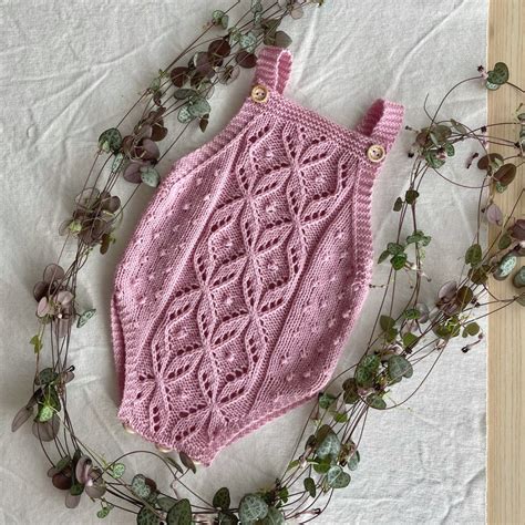 Jasmine Romper knitting pattern in PDF. English + Español | Patrones ...