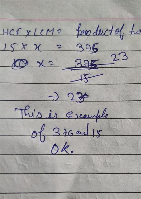 the product of two numbers is 3375 .if their h c f is 15 , find their ...
