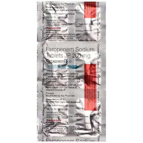 Orpenem 200 - Strip of 6 Tablets : Amazon.in: Health & Personal Care