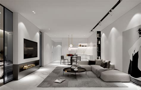 现代风格100平米房子正方形客厅装修图片欣赏_设计456装修效果图