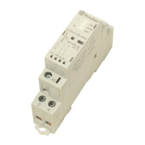 Contacteur 2NO 25A 110 à 125V AC/DC, AgSnO2, indicateur méca + LED + sélecteur