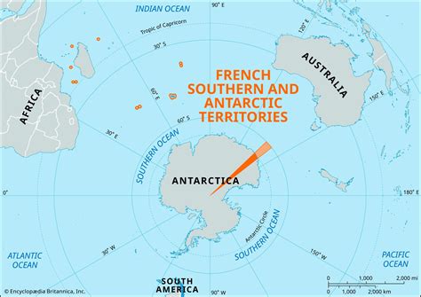 French Southern And Antarctic Lands Map