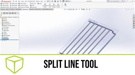 How to Use Split Line in SolidWorks 的图像结果