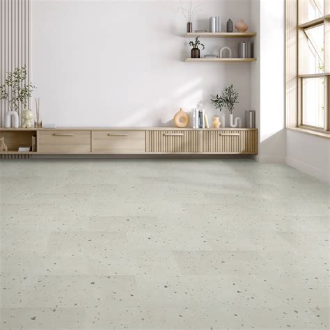 Shop Terrazzo Vinyl Tiles - Allure Click Lock Terrazzo Tile Flooring ...