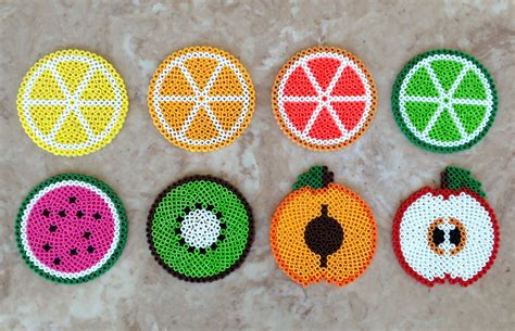Hama Beads Coasters Diy Perler Beads Perler Bead Art Pyssla Beads ...
