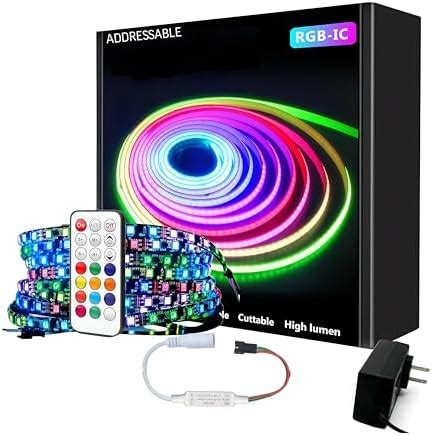 Buy 5M RGB-IC Pixel Strip Kit w/RF Controller & Adapter - 68 Modes ...