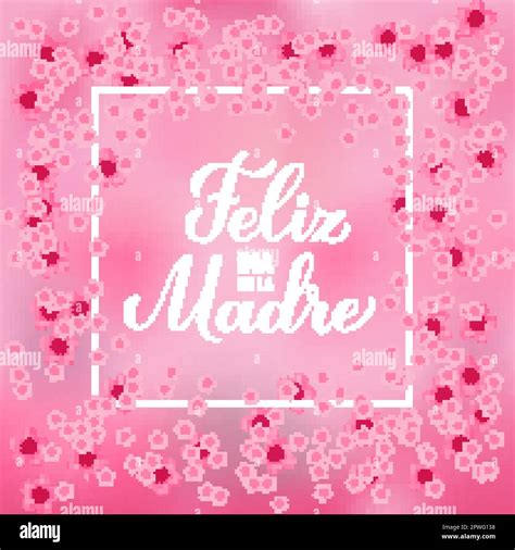 Feliz Dia de la Madre banner. Happy Mothers Day in Spanish. Vector ...