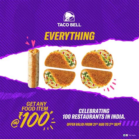 Taco Bell celebrates 100 restaurants in India, master franchise partner ...