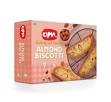 OM SWEETS & SNACKS Almond Biscotti|No Added Colours Or Preservatives ...