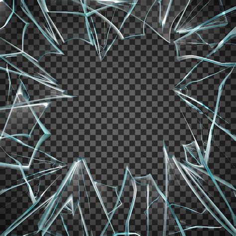 Broken glass frame | Free Vector